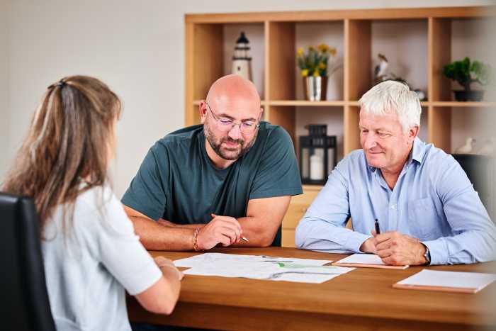 Gerd Steffens, Gaby Steffens et Stéphan Hoss, l'équipe de Steffens Eigenbau à Hergenrath