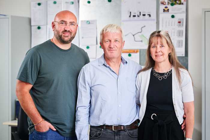 Gerd Steffens, Gaby Steffens et Stéphan Hoss, l'équipe de Steffens Eigenbau à Hergenrath